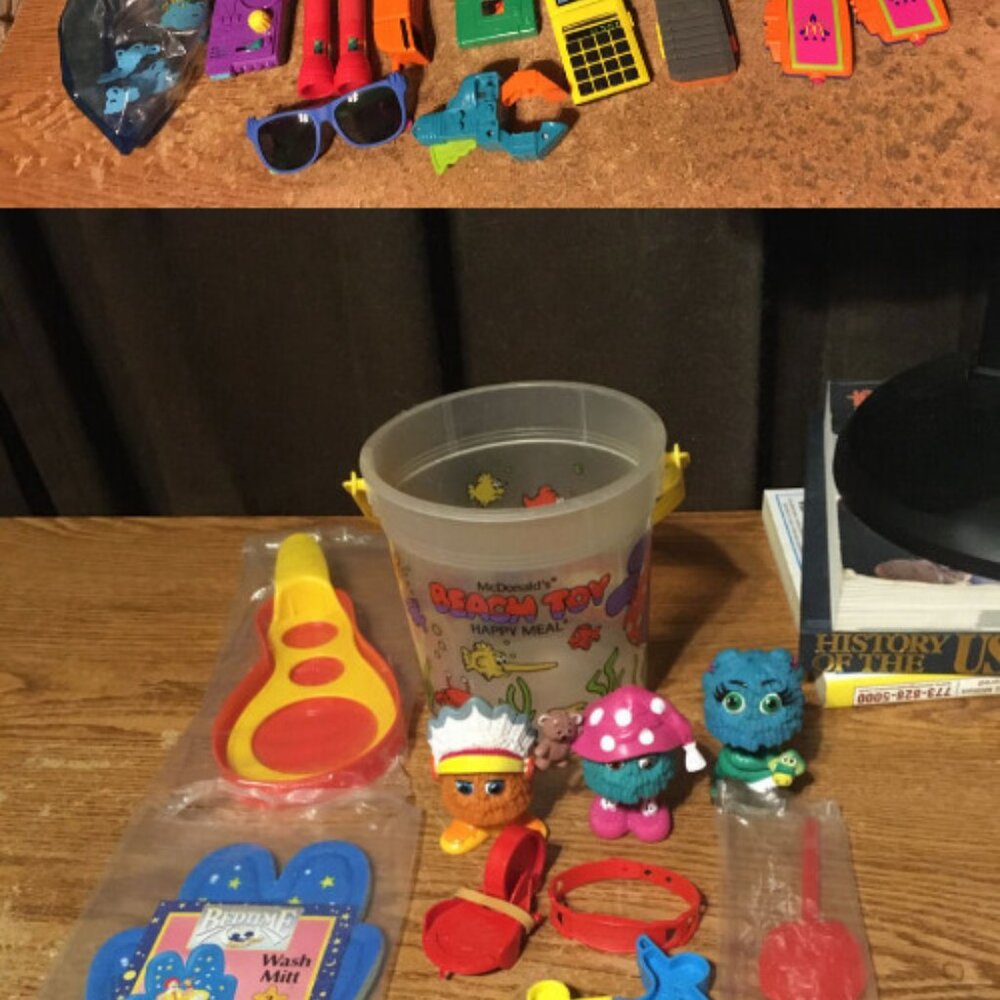 LOT OF 48 MCDONALD EARTH DAYS SEARCH TEAM FIELD TRIP MAKIN MOVIE HAPPY MEAL TOYS